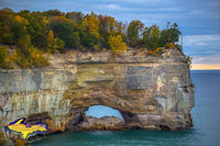 Michigan Upper Peninsula Photos Pictured Rocks National Lakeshore Grand Portal Image Autumn Colors
