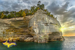 Grand Portal Sunset Pictured Rocks Photo Michigan Upper Peninsula Photography