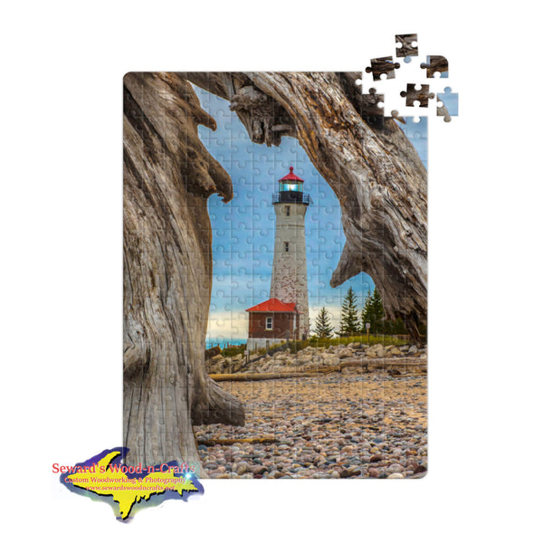 Michigan Jigsaw Puzzles Crisp Point Lighthouse Lake Superior Driftwood Upper Peninsula Michigan