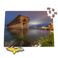 Michigan Jigsaw Puzzle Marquette Lower Habor Ore Dock great for Michigan Gifts