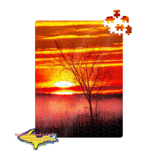 Sugar Island Sunrise Michigan Puzzles -9561