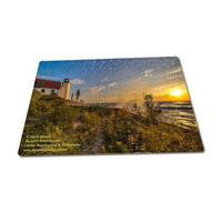 Michigan Puzzles 252 Piece Betsie Lighthouse Sunset Michigan's Lighthouse Photography For Sale