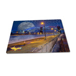 252 Jigsaw Puzzle Full Moon West Pier Composite Art Sault Ste. Marie, Michigan Gifts & Collectibles