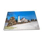 Beautiful Winter Scene Point Iroquois Lighthouse Jigsaw Puzzle Fun For The Whole Family