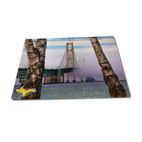 Michigan Puzzle 252 pc Fog Over Mackinac Bridge Michigan Made Photography Gifts & Collectibles