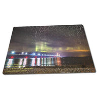 Michigan Made Puzzles Mackinac Bridge Northern Lights Jig Saw Puzzle