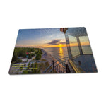 Michigan's Upper Peninsula Puzzles Sunset on top of Crisp Point Lighthouse Michigan Made Puzzles