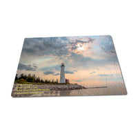 Michigan's Upper Peninsula Puzzles A beautiful evening at Crisp Point Lighthouse Michigan Made Puzzle