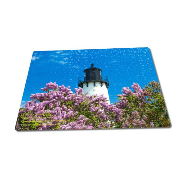 Michigan Puzzles 252 Piece Point Iroquois Lighthouse Lilacs Michigan's Upper Peninsula Photography