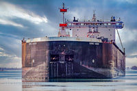 Great Lakes Freighters Photography Burns Harbor heading up the St. Mary's River Sault Michigan