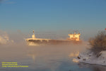 Great Lakes Freighters Photography Burns Harbor Winter Reflections.