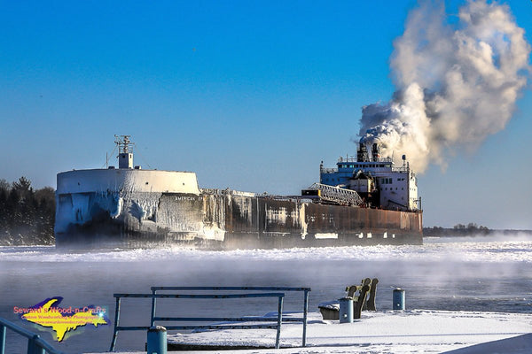 Great Lakes Freighter American Spirit Photo American Steam Ship Images For Sale