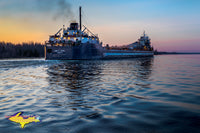 Great Lakes Freighters Photography John D. Leitch with a Beautiful Downbound Marie, Michigan Photos