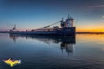 Great Lakes Freighters Photography John D. Leitch with a Beautiful Sunrise Marie, Michigan. Photos