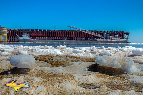 Great Lake Freighters Michipicoten Marquette Ore Dock Michigan landscape Photography