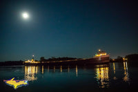 Great Lakes Freighters Photography Free Stock Images Full Moon Over Rising Over The Ojibway Ship Photo