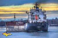 Great Lakes Freighters Radcliffe R Latimer Mission Point Sault Michigan