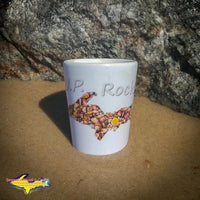 Michigan Made Michigan's Upper Peninsula U.P. Rocks Shot Glass