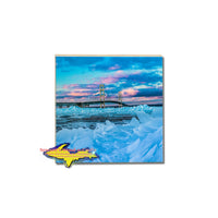 Michigan photography on tile coasters and trivets
