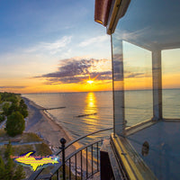 Michigan Photography of Sunset at Crisp Point Lighthouse 