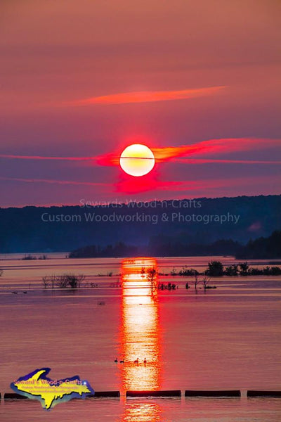 Michigan Photography Beautiful Sugar Island Sunrise Over Sugar Island