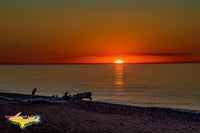 Sunset Lake Superior Michigan Royalty Free Stock Images