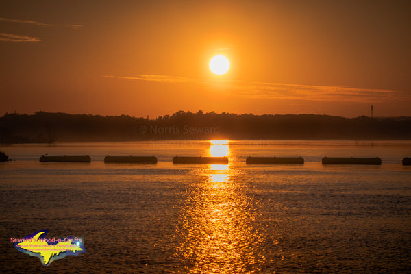 Michigan Landscape Photography Sugar Island Sunrise Over St.Mary's River Sault Michigan
