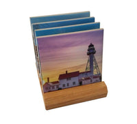Michigan Drink Coasters Whitefish Point Lighthouse Best Michigan's Upper Peninsula Gifts & Collectibles