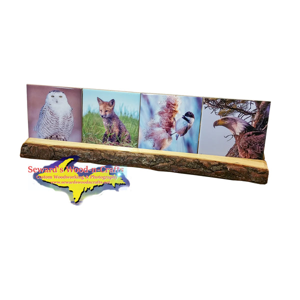 Best Wildlife Drink Coaster Set With Rustic Wood Base Great Price