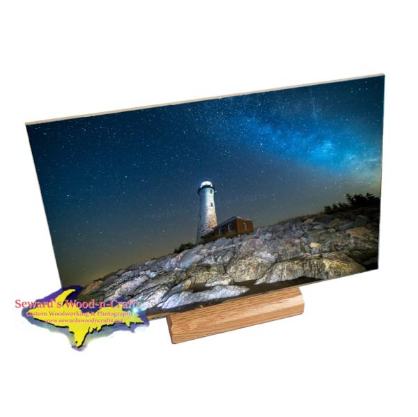 Crisp Point Lighthouse Milky Way Photo Gifts for Yoopers