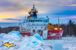 United States Coast Guard Cutter Mackinaw (WLBB-30) Sunset Photo Great Lakes Photography