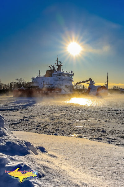 Great Lakes Freighters USCG Mackinaw (WLBB-30) Photo United States Coast Guard Images For Sale