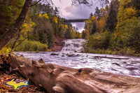 Michigan Waterfalls Photography Agate Falls Autumn Colors in Ontonagon County Michigan
