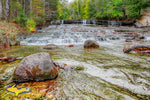 Michigan Waterfalls Au Train Falls near Munising, Michigan