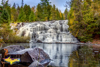Michigan Waterfalls Bond Falls Autumn Reflection Paulding, Michigan Landscape Photography
