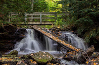 Upper Chapel Falls Autumn Photo Michigan's Upper Peninsula Photography Images