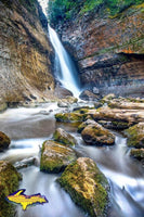Michigan Photography Pictured Rocks Miners Waterfalls Photo For Sale