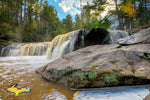 Michigan Waterfalls Peanut Butter Falls Bruce Crossing, Michigan