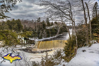Upper Tahquamenon Falls Winter Image Michigan's Upper Peninsula Photo For Sale