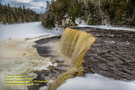 Upper Tahquamenon Waterfalls Winter Michigan Royalty Free Stock Images