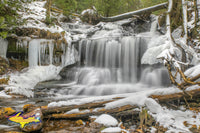 Michigan Waterfalls Wagner Falls Winter Munising Michigan Pictured Rocks Photos