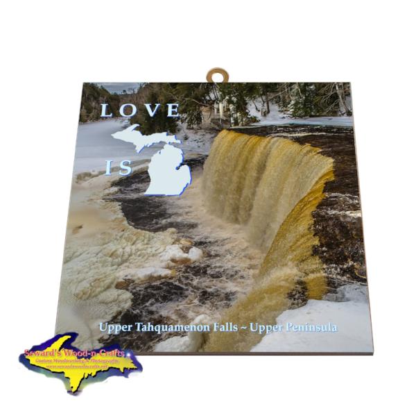 Upper Tahquamenon Falls Winter Photo Tiles Best Yooper Gifts