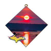 Sugar Island Sunrise Photo Tile Wall Art Gifts For Sault Michigan