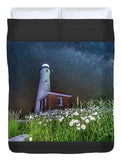 Crisp Point Lighthouse Photo Duvet Cover Bed Covers Full Size