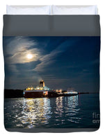 Roger Blough Lake Freighter Great Lakes Fleet Duvet Cover. Great Lakes Freighter Gifts, Collectibles, Home/Bedroom Decor For Boat Fans