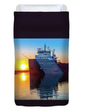 Cason Callaway Duvet Covers Great Lake Freighter Photography