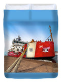 United States Coast Guard Cutter Mackinaw WLBB-30 Great Lakes Duvet Cover.
