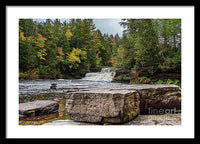 Waterfalls Tahquamenon Lower -2068 - Framed Print