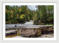 Waterfalls Tahquamenon Lower -2068 - Framed Print