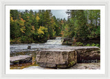 Waterfalls Tahquamenon Lower -2068 - Framed Print